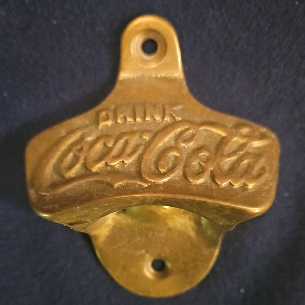 Vintage Coca-Cola Brass Bottle Opener - Picture 1 of 3